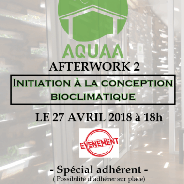 Afterwork 2 – Initiation à la conception bioclimatique